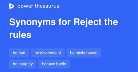 COBUILD English Usage. . Reject thesaurus